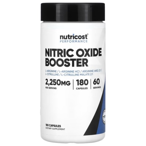 Nutricost, Performance, усилитель оксида азота, 180 капсул